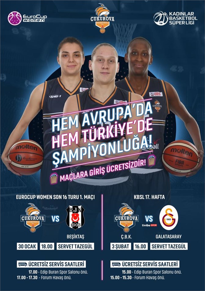 Çukurova Basketbol - Beşiktaş Maçı Eurocup Women