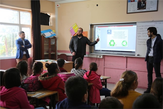 Erdemli Belediyesi İlkokul Öğrencilerine Geri Dönüşüm Semineri Verdi