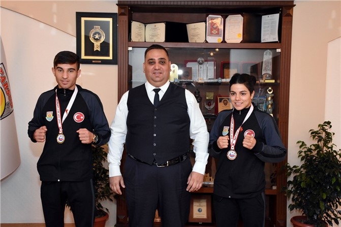 Avrupa Şampiyonu ve Üçüncüsünden Başkan Can’a Ziyaret